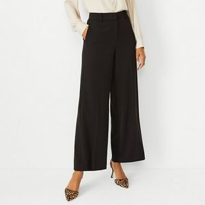 Ann Taylor wide leg trouser size 12 black